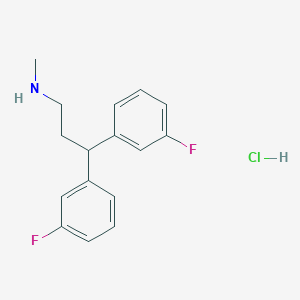 molecular formula C16H18ClF2N B117021 Delucemine hydrochloride CAS No. 186495-99-8