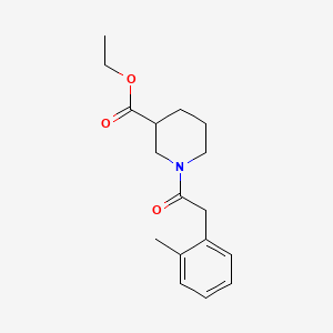 molecular formula C17H23NO3 B1170218 ethyl 1-[(2-methylphenyl)acetyl]-3-piperidinecarboxylate 
