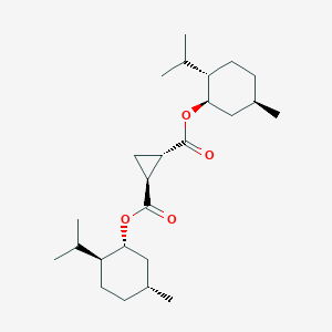 molecular formula C25H42O4 B117037 (1S,2S)-bis((1R,2S,5R)-2-isopropyl-5-methylcyclohexyl) cyclopropane-1,2-dicarboxylate CAS No. 96149-00-7