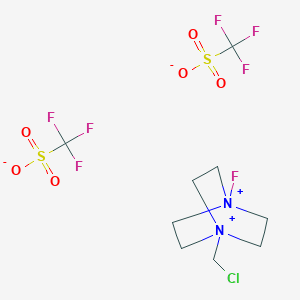 molecular formula C9H14ClF7N2O6S2 B117048 1-Chloromethyl-4-fluoro-1,4-diazoniabicyclo[2.2.2]octane bis(trifluoromethanesulfonate) CAS No. 140681-68-1
