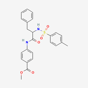 molecular formula C24H24N2O5S B11705061 methyl 4-({N-[(4-methylphenyl)sulfonyl]phenylalanyl}amino)benzoate 