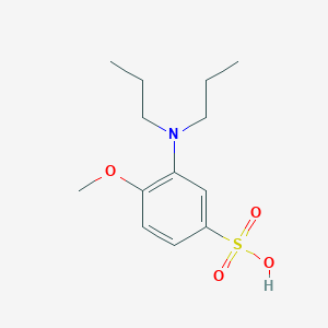 molecular formula C13H21NO4S B117052 3-(二丙基氨基)-4-甲氧基苯磺酸 CAS No. 153086-37-4