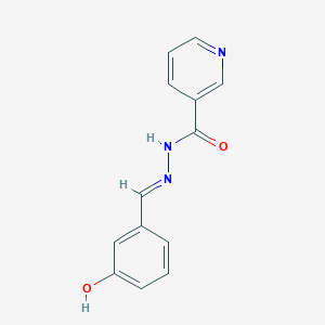 molecular formula C13H11N3O2 B11705437 N'-[(E)-(3-hydroxyphenyl)methylidene]pyridine-3-carbohydrazide 