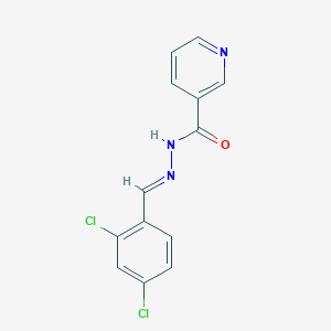 molecular formula C13H9Cl2N3O B11705712 N'-[(E)-(2,4-dichlorophenyl)methylidene]pyridine-3-carbohydrazide 