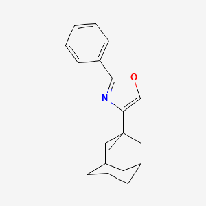 molecular formula C19H21NO B11705991 4-(Adamantan-1-yl)-2-phenyl-1,3-oxazole 