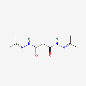 molecular formula C9H16N4O2 B11706134 N'~1~,N'~3~-di(propan-2-ylidene)propanedihydrazide CAS No. 3815-87-0