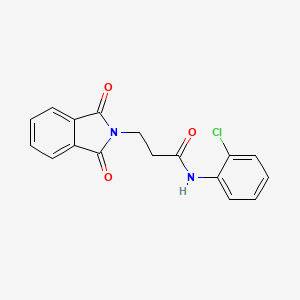 molecular formula C17H13ClN2O3 B11706323 N-(2-Chloro-phenyl)-3-(1,3-dioxo-1,3-dihydro-isoindol-2-yl)-propionamide 