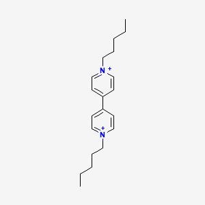 molecular formula C20H30N2+2 B11706544 1,1'-Dipentyl-4,4'-bipyridinium CAS No. 47230-70-6