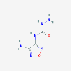molecular formula C3H6N6O2 B11706990 N-(4-amino-1,2,5-oxadiazol-3-yl)hydrazinecarboxamide 