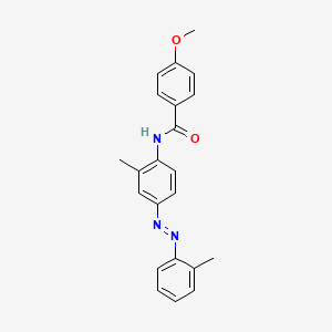 molecular formula C22H21N3O2 B11707078 Benzamide, 4-methoxy-N-[2-methyl-4-(2-tolylazo)phenyl]- CAS No. 293765-31-8