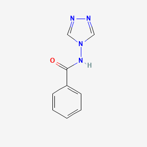 molecular formula C9H8N4O B11707249 N-(4H-1,2,4-triazol-4-yl)benzamide CAS No. 13213-82-6