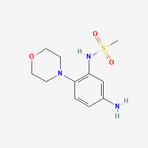 molecular formula C11H17N3O3S B1170801 N-[5-amino-2-(4-morpholinyl)phenyl]methanesulfonamide 