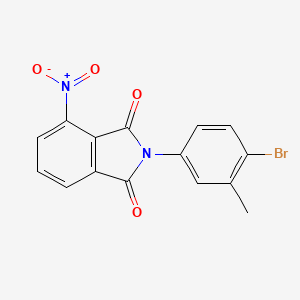 molecular formula C15H9BrN2O4 B11708340 2-(4-bromo-3-methylphenyl)-4-nitro-1H-isoindole-1,3(2H)-dione 