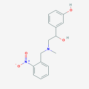 molecular formula C16H18N2O4 B117084 N-2-Nitrobenzylphenylephrine CAS No. 148589-31-5