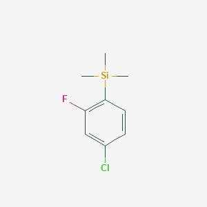 (4-Chloro-2-fluorophenyl)(trimethyl)silane