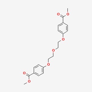 molecular formula C20H22O7 B11709090 Methyl 4-(2-{2-[4-(methoxycarbonyl)phenoxy]ethoxy}ethoxy)benzoate 