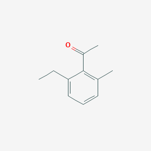 molecular formula C11H14O B117091 1-(2-Ethyl-6-methylphenyl)ethanone CAS No. 154735-88-3