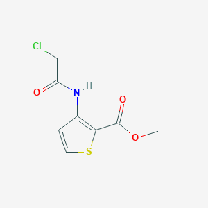 molecular formula C8H8ClNO3S B117096 Methyl 3-[(chloroacetyl)amino]thiophene-2-carboxylate CAS No. 146381-88-6