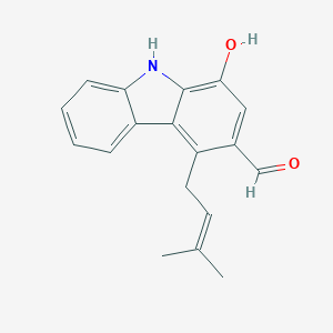 molecular formula C18H17NO2 B117097 Clausine D CAS No. 142846-95-5