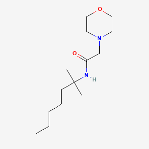 molecular formula C14H28N2O2 B11709921 N-(2-methylheptan-2-yl)-2-(morpholin-4-yl)acetamide 