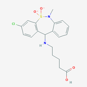 molecular formula C19H21ClN2O4S-2 B011710 MC(5) tianeptine CAS No. 104732-22-1