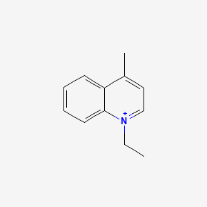 molecular formula C12H14N+ B11710019 1-Ethyl-4-methylquinolinium 