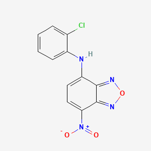 molecular formula C12H7ClN4O3 B11710066 N-(2-chlorophenyl)-7-nitro-2,1,3-benzoxadiazol-4-amine 