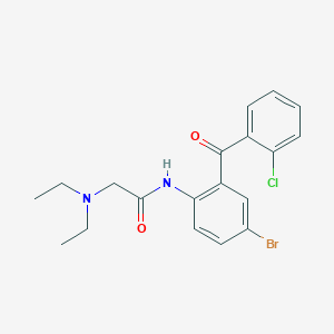 molecular formula C19H20BrClN2O2 B11710257 N~1~-[4-Bromo-2-(2-chlorobenzoyl)phenyl]-2-(diethylamino)acetamide 
