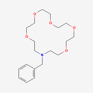 molecular formula C19H31NO5 B11710418 16-Benzyl-1,4,7,10,13-pentaoxa-16-azacyclooctadecane 