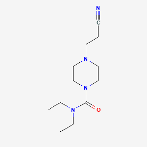 molecular formula C12H22N4O B11710704 4-(2-cyanoethyl)-N,N-diethylpiperazine-1-carboxamide 