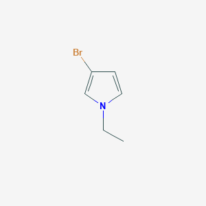 molecular formula C6H8BrN B11710743 3-bromo-1-ethyl-1H-pyrrole 