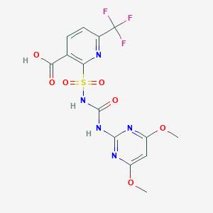 molecular formula C14H12F3N5O7S B117110 Flupyrsulfuron CAS No. 150315-10-9