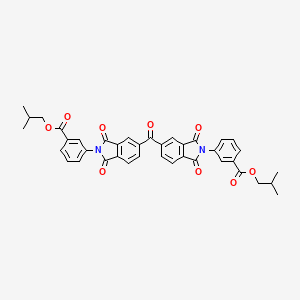 molecular formula C39H32N2O9 B11711041 bis(2-methylpropyl) 3,3'-[carbonylbis(1,3-dioxo-1,3-dihydro-2H-isoindole-5,2-diyl)]dibenzoate 