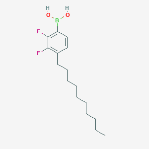 molecular formula C16H25BF2O2 B117111 (4-Decyl-2,3-difluorophenyl)boronic acid CAS No. 147223-09-4