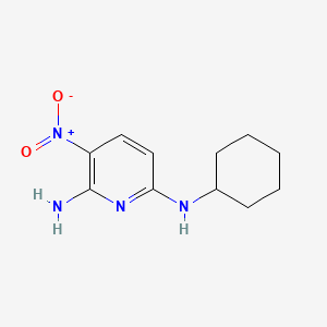 molecular formula C11H16N4O2 B1171115 N2-cyclohexyl-5-nitropyridine-2,6-diamine 