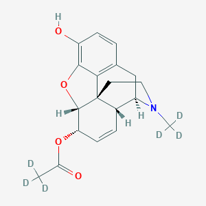 molecular formula C19H21NO4 B117113 6-Acetylmorphine-d6 CAS No. 152477-90-2