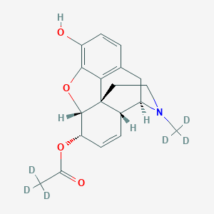(5alpha,6alpha)-7,8-Didehydro-4,5-epoxy-17-(methyl-d3)-morphinan-3,6-diol6-(acetate-d3)
