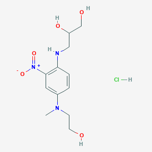 B1171135 1,a2-aPropanediol, 3-a[[4-a[(2-ahydroxyethyl)amethylamino]a-a2-anitrophenyl]aamino]a-a, hydrochloride (1:1) CAS No. 173994-75-7