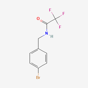 molecular formula C9H7BrF3NO B1171267 Trifluoroacetamide,-(4-bromobenzyl) CAS No. 172218-35-8