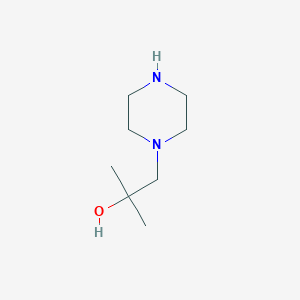 molecular formula C8H18N2O B117127 2-Methyl-1-(piperazin-1-yl)propan-2-ol CAS No. 156339-46-7
