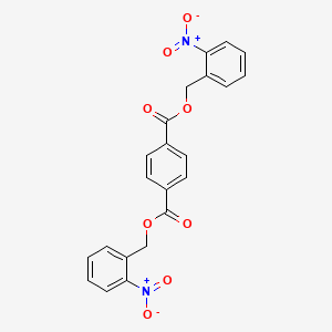 molecular formula C22H16N2O8 B11712837 Bis(2-nitrobenzyl) benzene-1,4-dicarboxylate 