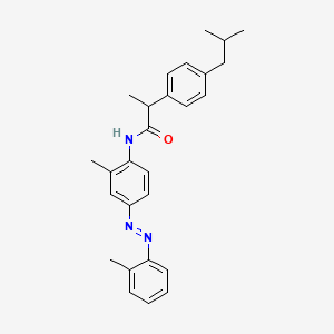 molecular formula C27H31N3O B11712855 N-{2-methyl-4-[(E)-(2-methylphenyl)diazenyl]phenyl}-2-[4-(2-methylpropyl)phenyl]propanamide CAS No. 293765-36-3