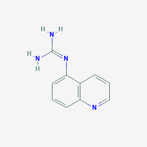 molecular formula C10H10N4 B11712995 1-Quinolin-5-ylguanidine 