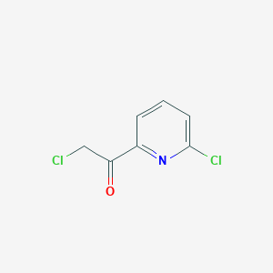 molecular formula C7H5Cl2NO B117139 2-Chloro-1-(6-chloropyridin-2-YL)ethanone CAS No. 152356-58-6
