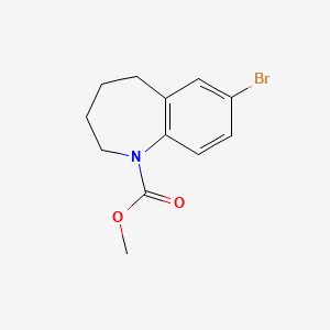 molecular formula C12H14BrNO2 B11713986 Methyl 7-Bromo-2,3,4,5-tetrahydro-1H-benzo[b]azepine-1-carboxylate 