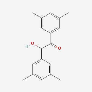 molecular formula C18H20O2 B11714100 1,2-Bis(3,5-dimethylphenyl)-2-hydroxyethanone 