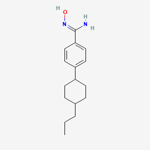 molecular formula C16H24N2O B11714119 N'-hydroxy-4-(4-propylcyclohexyl)benzenecarboximidamide 
