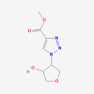 molecular formula C8H11N3O4 B11714238 methyl 1-(4-hydroxyoxolan-3-yl)-1H-1,2,3-triazole-4-carboxylate 