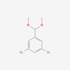 molecular formula C9H10Br2O2 B117143 1,3-Dibromo-5-(dimethoxymethyl)benzene CAS No. 157866-05-2