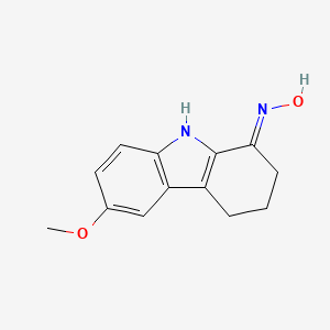 molecular formula C13H14N2O2 B11714341 N-[(1Z)-6-methoxy-2,3,4,9-tetrahydro-1H-carbazol-1-ylidene]hydroxylamine 